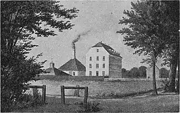 La fabrique en 1856 à Vesterbro