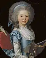 Antoine Vestier, Anne Angélique Marie Émilie de Sérent de Kerfilis, 1788.