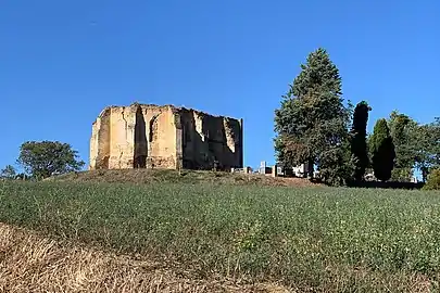 Les vestiges de l'église de Bernis