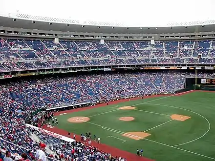 Dernier match au Veterans Stadium de Philadelphie le 28 septembre 2003.