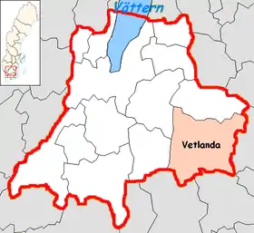 Localisation de Vetlanda