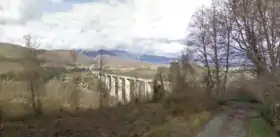 Le viaduc de Jannello avant sa reconstruction.