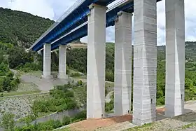 Le nouveau viaduc Noce en mai 2013.