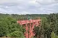 Le viaduc de Garabit traversé par une UM BB 67400 haut le pied.  (PK 675,688)