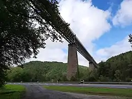 Le viaduc en 2020, vu depuis l'aire de repos jouxtant l'édifice.