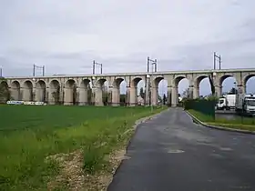 Le viaduc à Veneux-les-Sablons.