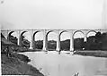 Le viaduc ferroviaire de Quimperlé sur la Laïta (photographie de J. Duclos, 1873)