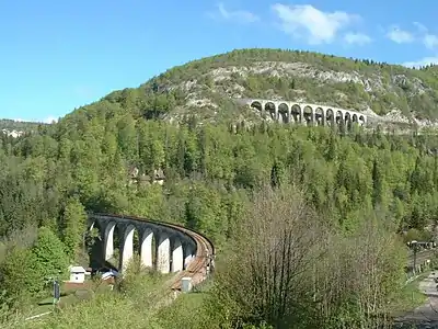 Viaducs de Morez, dans l'est montagnard.