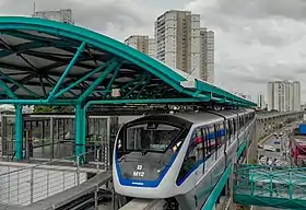Photographie du monorail de la Ligne 15 du Métro de São Paulo
