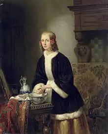 Victor Kühnen, Dame faisant sa toilette, 1836