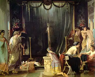 Zeuxis choisissant ses modèlesVictor Mottez,1858)musée Condé, Chantilly