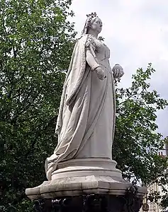 Monument à la reine Victoria au College Green à Bristol.