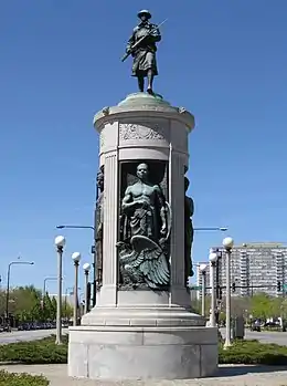 Le Victory Monument dans le quartier de Bronzeville.