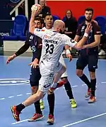 Avec Montpellier en 2018.