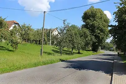 Vidlatá Seč : route de Morašice.