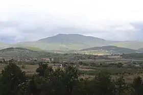 Le mont Vidojevica vu depuis la route Bublica-Žitni Potok.
