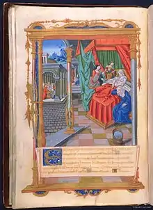 Naissance et baptême de saint Jérôme, fo 11 vo.