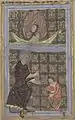 Saint Omer sauve et pardonne son serviteur ; Vie de saint Omer ; XIe siècle, chapitre de la Cathédrale ; Ms 698. Bibliothèque municipale de saint-Omer.