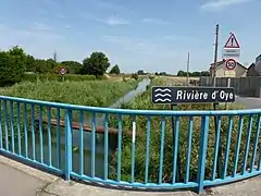 Photographie montrant l'Oye entre Oye-Plage et Vieille-Église