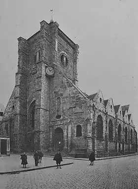 L'église Saint-Denys en 1920.