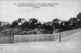 Vue depuis la rue Barrault en 1900.