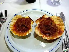 Coquilles Saint-Jacques à l'albariño.