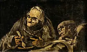 Deux vieillards mangeant de la soupe (Goya).