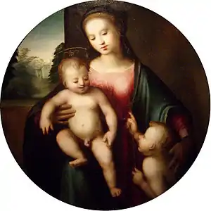 Domenico Puligo, Vierge à l'enfant avec saint Jean Baptiste