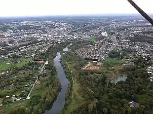 Le Cher à Vierzon en 2014.