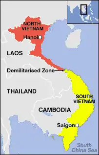 Partition du Viêt Nam de 1954 à 1975