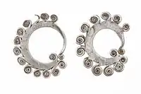 Boucles d'oreille en argent Hmong