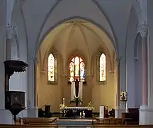 L'intérieur de l'église.