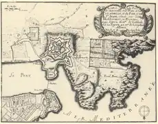 Entrée du Vieux-Port en 1695.