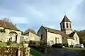 L'église et l'ancien presbytère de Saint Hilaire