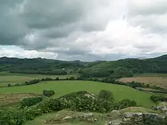 Vue du sommet de Dunadd