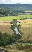 Une vue de la rivière du sommet de Dunadd