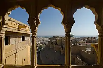 Jaisalmer vu depuis son fort. Décembre 2018.