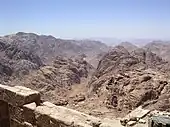 Vue depuis le mont Sinaï.