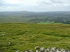 Vue des collines de Preseli, depuis les cairns.