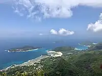 Vue depuis le sommet du Morne Blanc