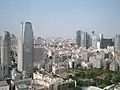 Vue depuis le haut de la Tour de Tokyo.