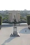 Vue depuis l'arc de triomphe.