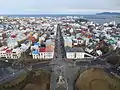 Vue depuis le sommet du Hallgrímskirkja