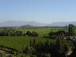 Vue de la vallée de l’Aconcaguaprès de San Felipe