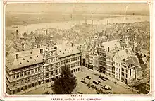 La Grand-Place d'Anvers vers 1880