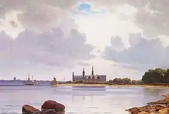 View of Kronborg and Kärnan, 1871