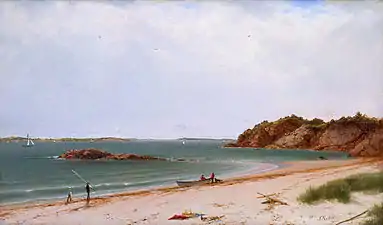 Vue de la plage à Beverley, Massachusetts, 1860, Santa Barbara Museum of Art (en), Santa Barbara