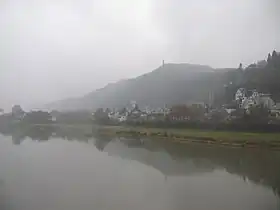 La Moselle sous la brume.