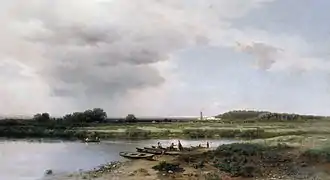Vue sur la rivière Kazanka, 1875.