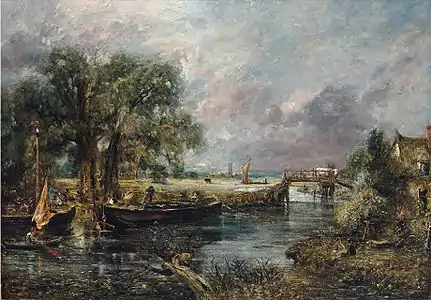 Vue sur la Stour près de Dedham, 1821-1822Collection privée